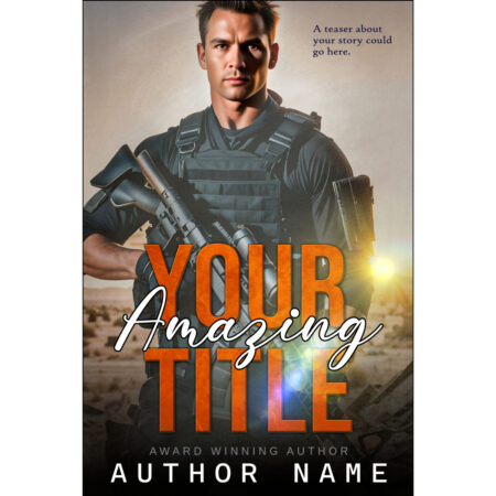 Premade Book Cover for Military Romance, Suspense, Adventure, or Thriller novel