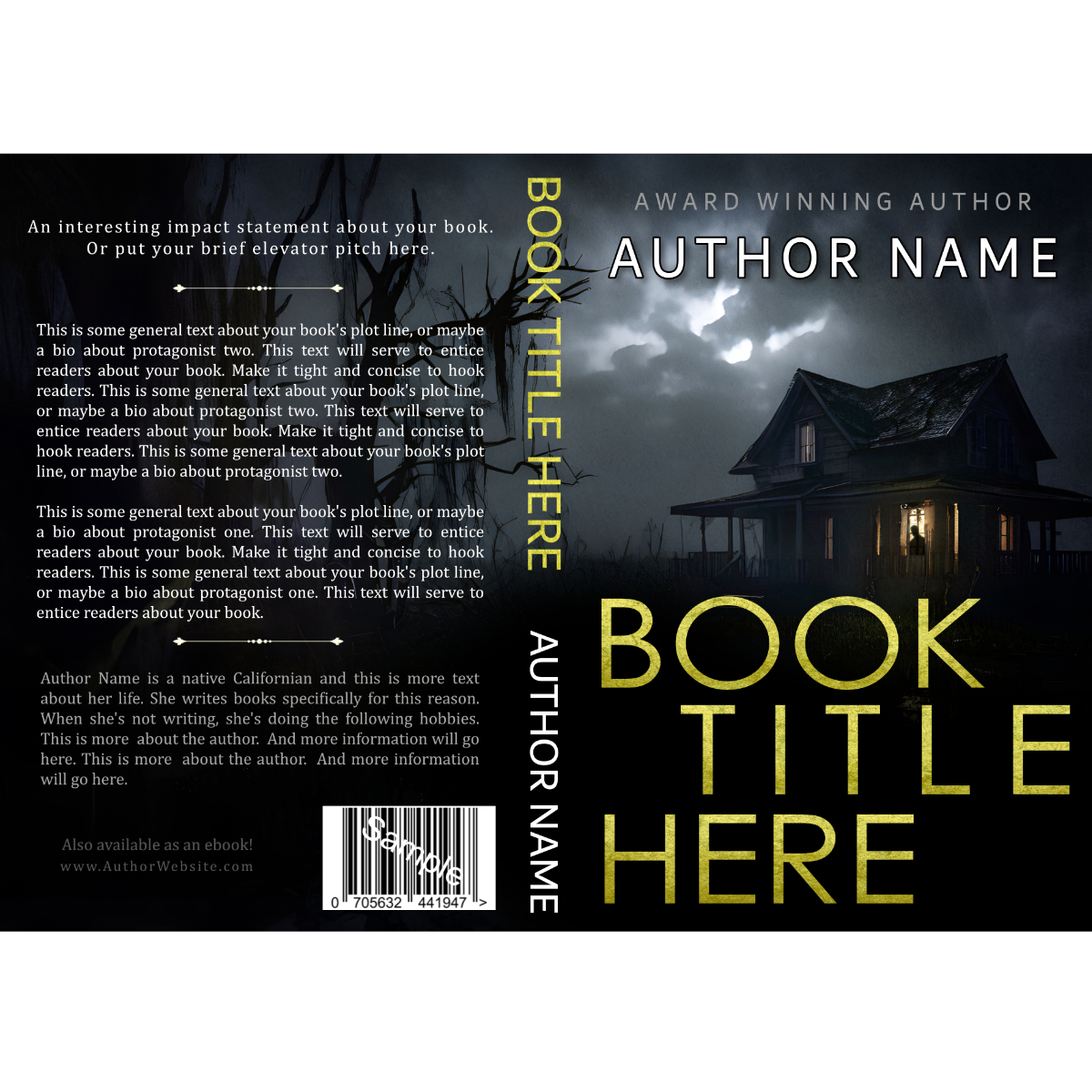 Premade Book Cover for Suspense, Mystery, or Crime Fiction - Image 4